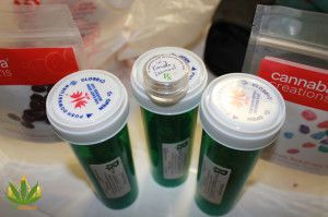 Medical Marijuana Bottles and Edibles